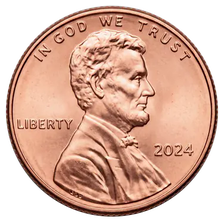 A United States penny